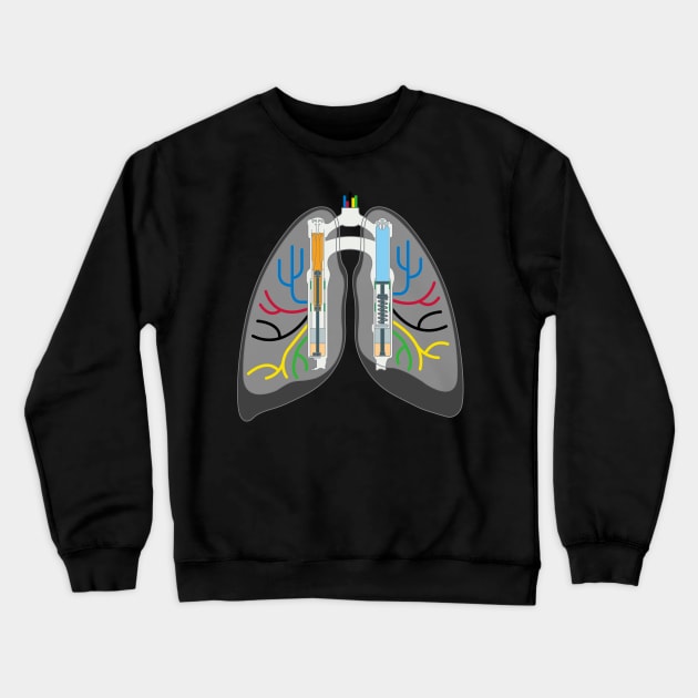 Air Chamber Crewneck Sweatshirt by reigedesign